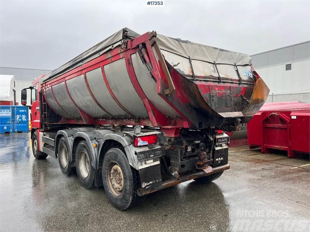 MAN TGS 35.480 asphalt truck 8x4 w/ hydraulic canopy a Anders