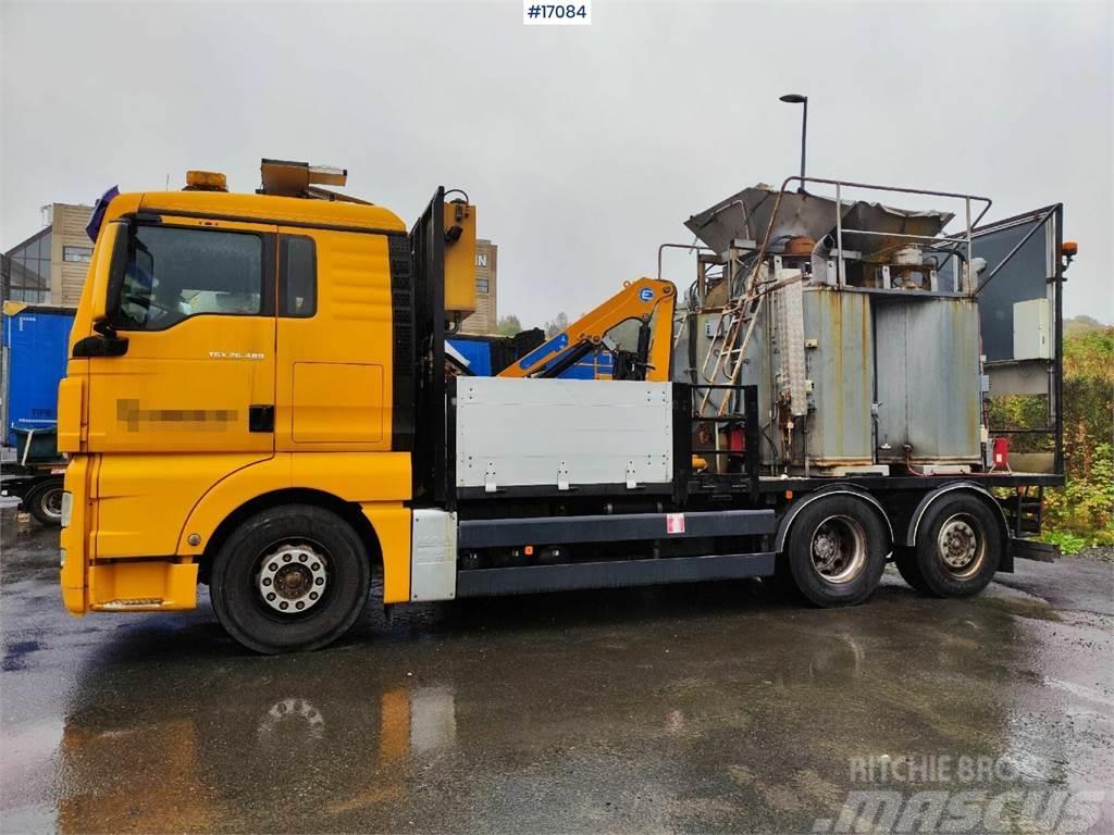 MAN TGX 26.480 Boiler truck with crane. Rep object Onderhoud voertuigen