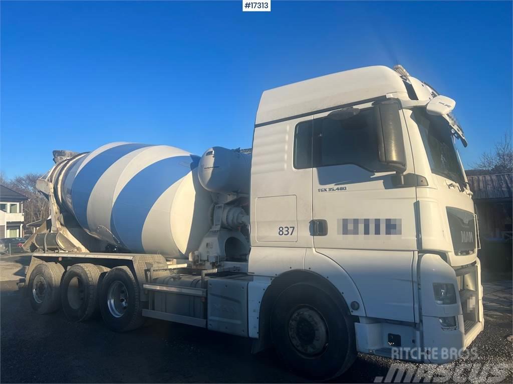 MAN TGX 35.480 8x4 Concrete truck w/ Putzmeister super Betonmixers en pompen