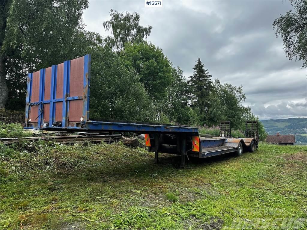 Närko 2 axle Well trailer w/ hydraulic driving bridges. Overige aanhangers