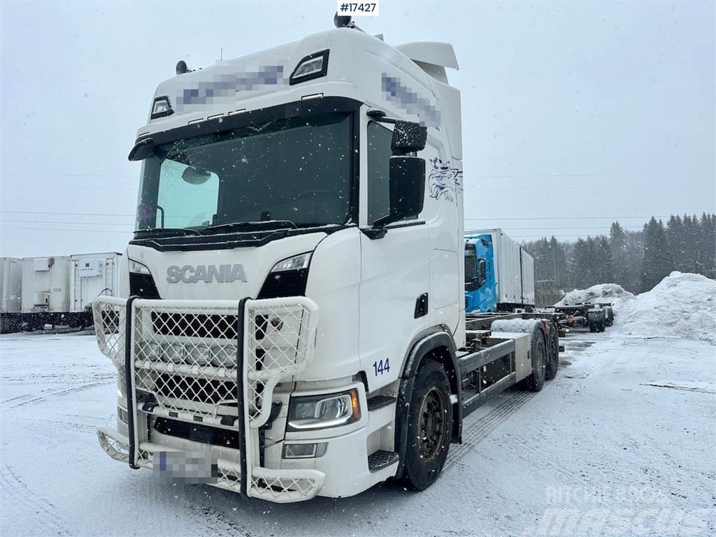 Scania R500 6x2 Container Truck. Portaalsysteem vrachtwagens