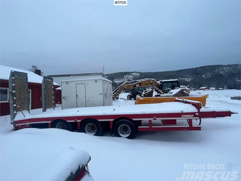  Scanslep machine trailer w/ hydraulic driving brid Overige aanhangers