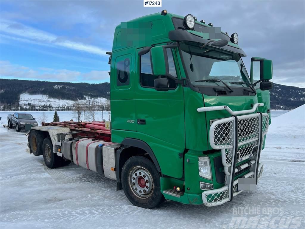 Volvo Fh 460 6x2 hook truck w/ 20T Hiab hook. New gearbo Vrachtwagen met containersysteem
