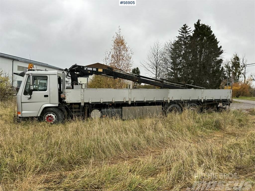Volvo Crane truck FL10 with long flatbed (Rep. Object) Vlakke laadvloer met kraan
