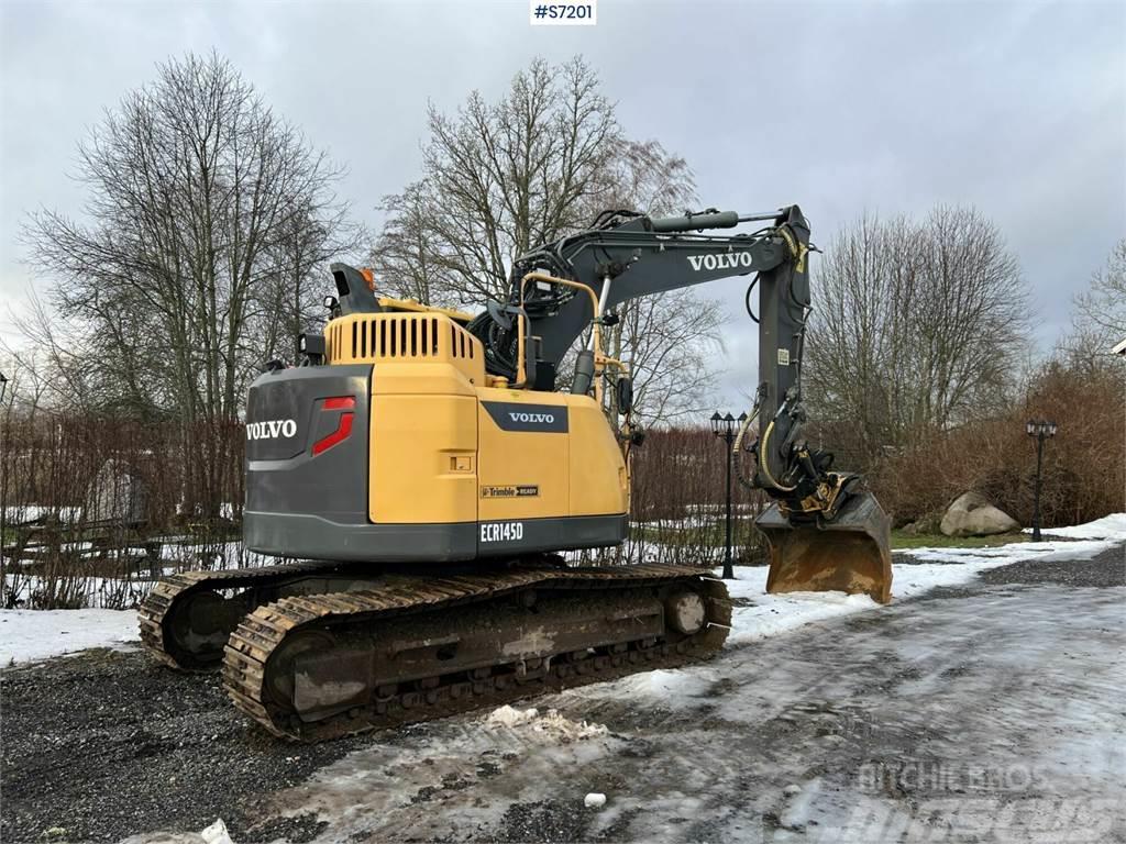 Volvo ECR145D Excavator with Engcon tiltrotator and grip Rupsgraafmachines