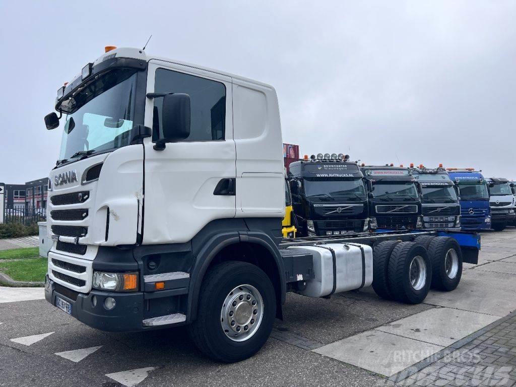 Scania R560 V8 6X4 EURO 5 RETARDER + MANUAL FULL STEEL Chassis met cabine