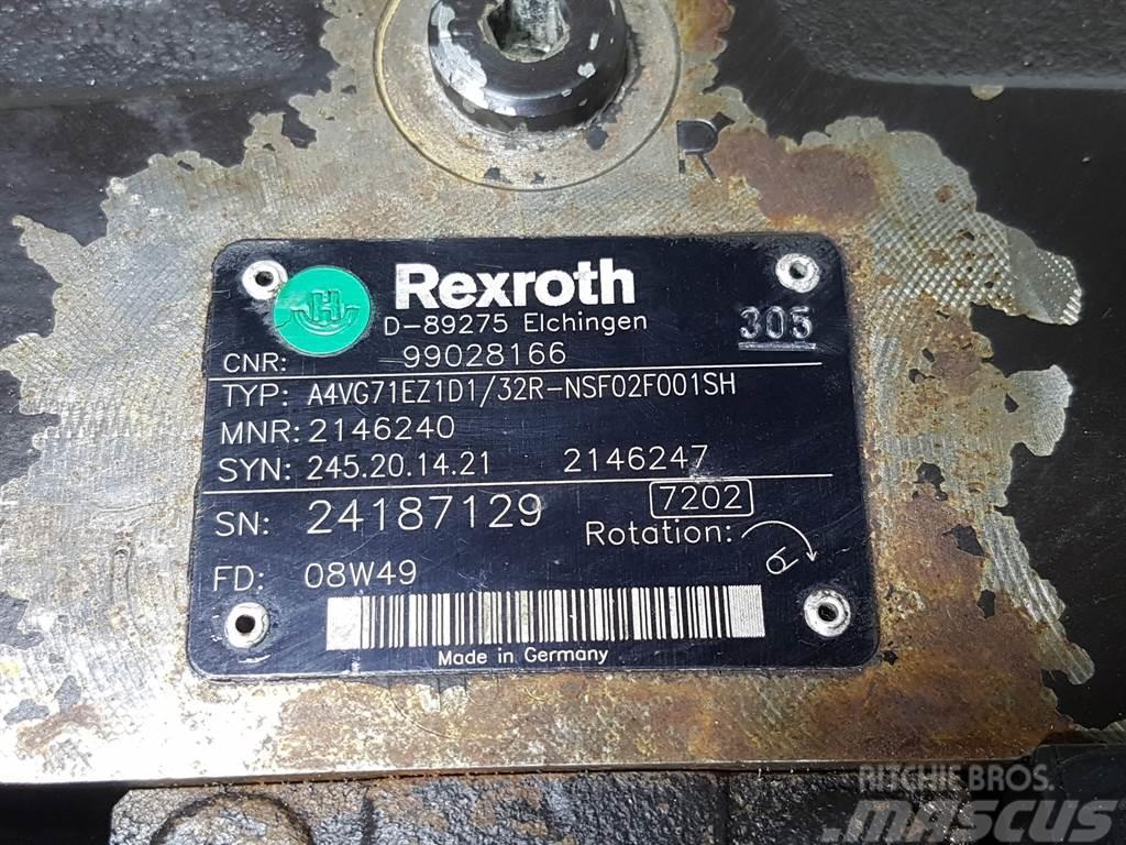 Rexroth A4VG71EZ1D1/32R-99028166/R902146240-Drive pump Hydraulics