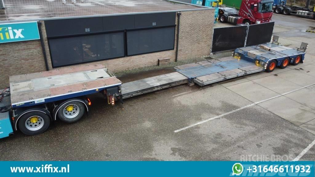  Recker 3-axle extendable lowloader, removable goos Diepladers