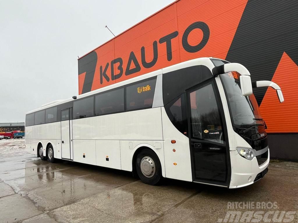 Scania K 340 6x2*4 55 SEATS / AC / AUXILIARY HEATER / WC Intercitybussen