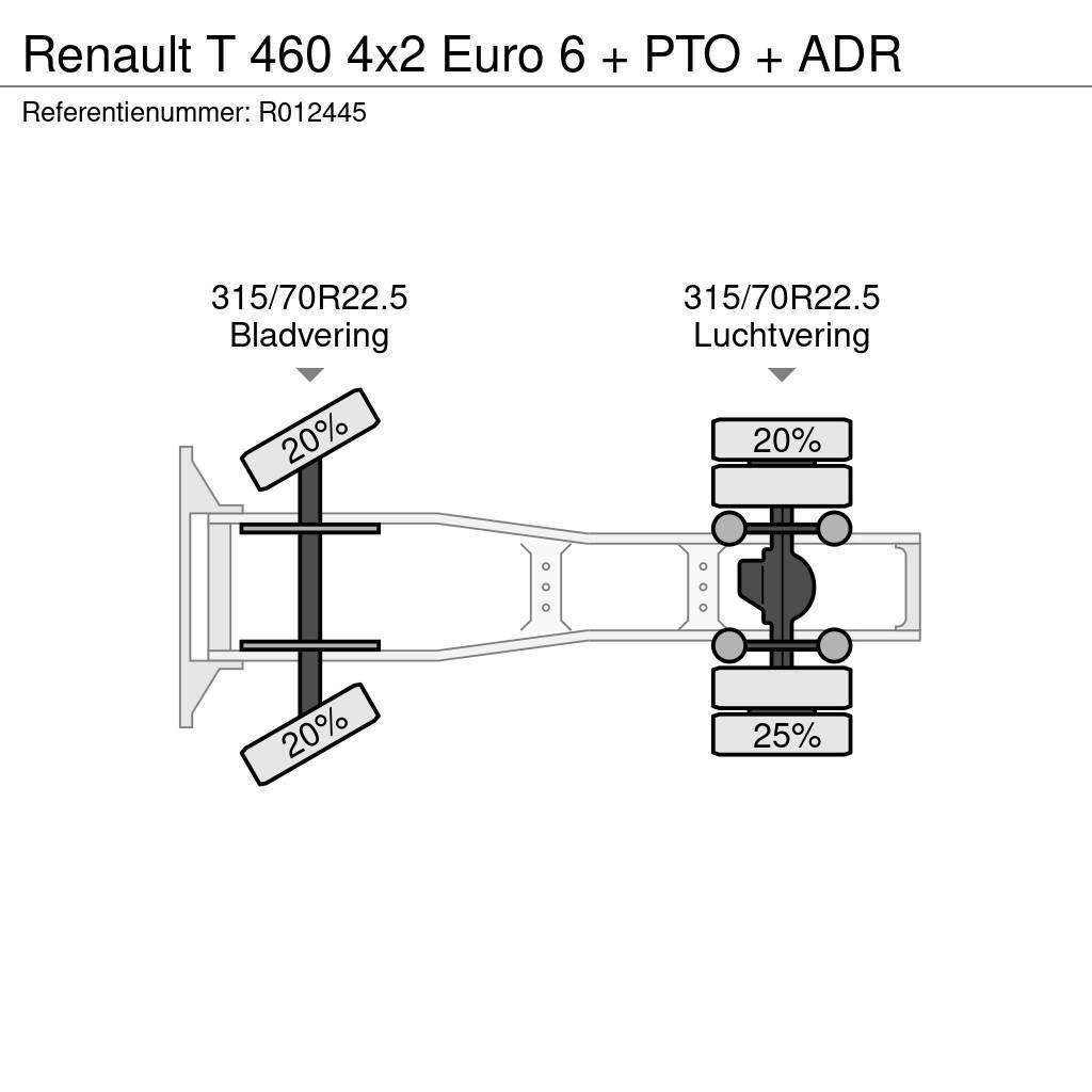 Renault T 460 4x2 Euro 6 + PTO + ADR Trekkers