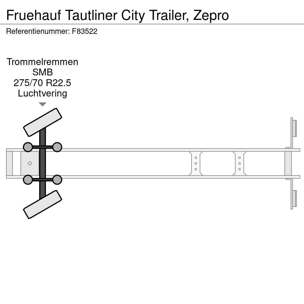 Fruehauf Tautliner City Trailer, Zepro Schuifzeilen