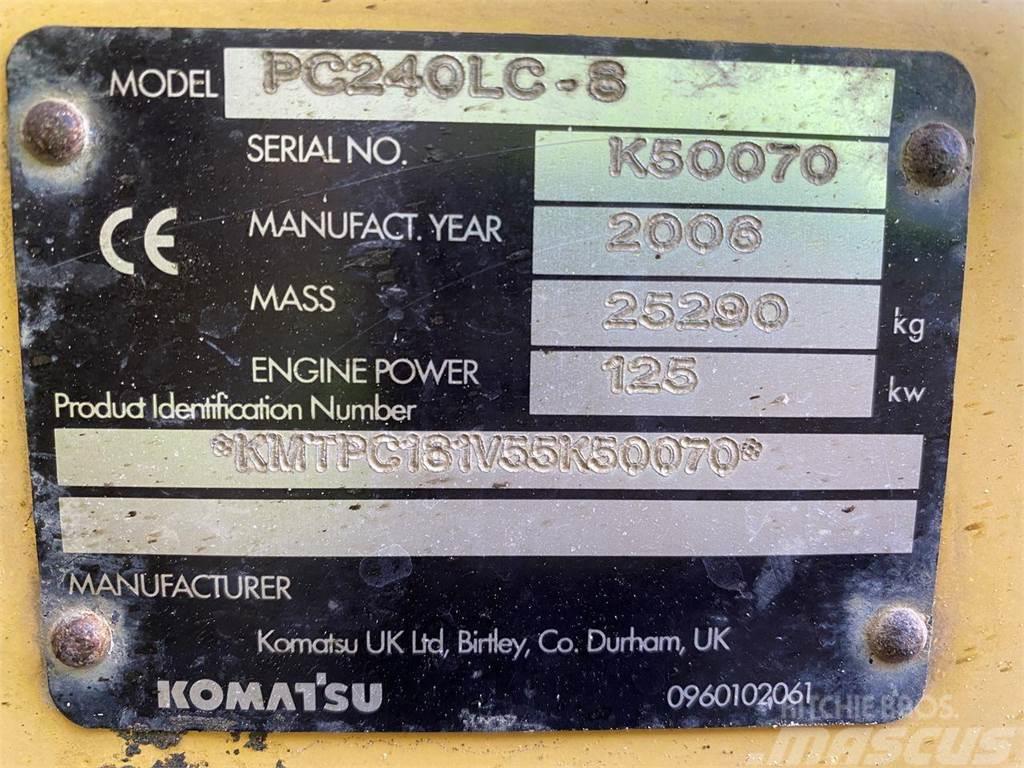 Komatsu PC240-8 Rupsgraafmachines