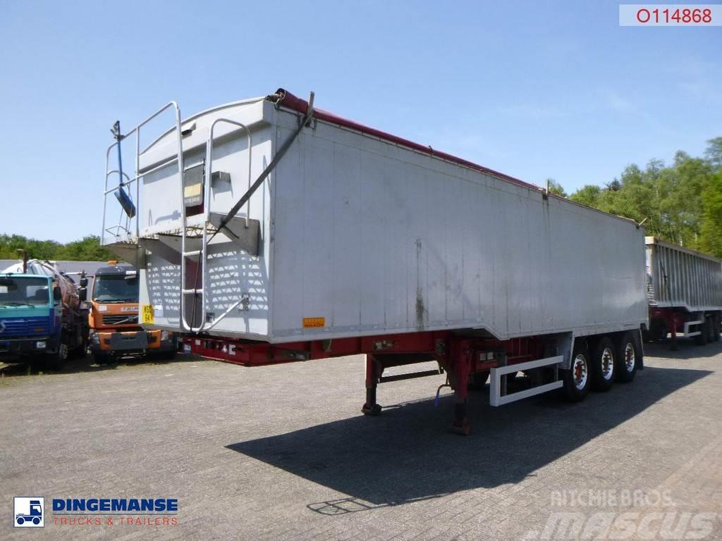 Wilcox Tipper trailer alu 55 m3 + tarpaulin Kippers