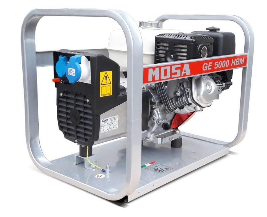 Mosa Stromerzeuger GE 5000 HBM 4.9 kVA / 230V / 21.3A Benzine generatoren