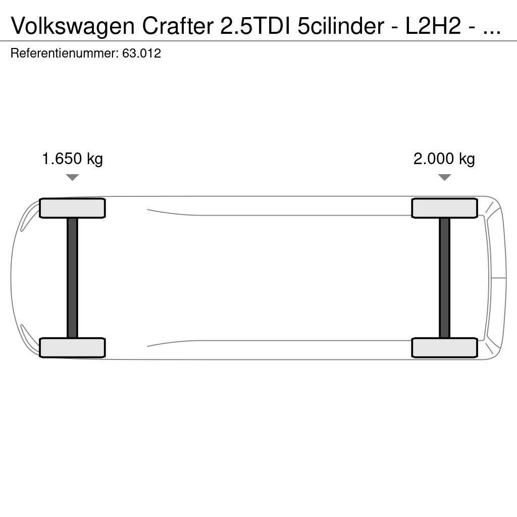 Volkswagen Crafter 2.5TDI 5cilinder - L2H2 - Klima+Cruise - 6 Gesloten opbouw