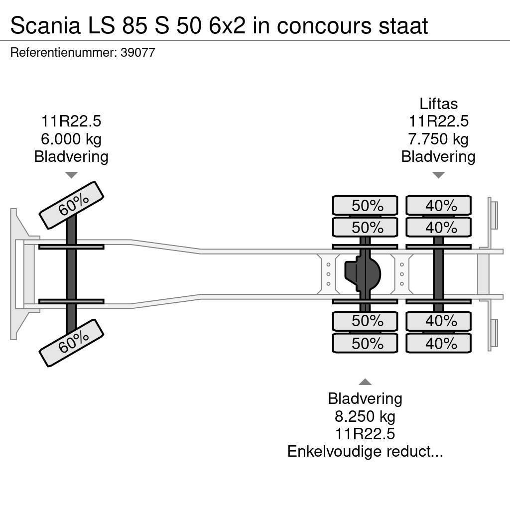 Scania LS 85 S 50 6x2 in concours staat Bakwagens met gesloten opbouw