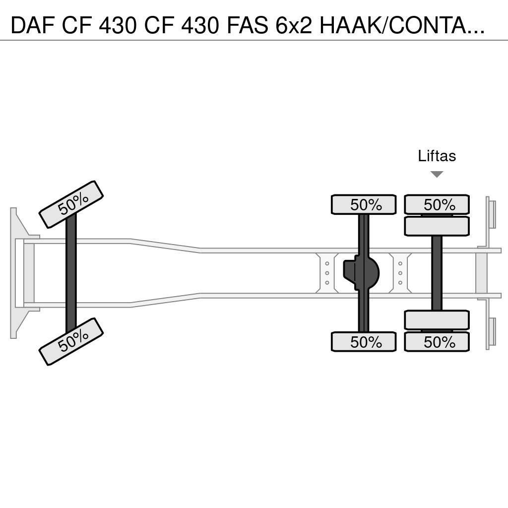 DAF CF 430 CF 430 FAS 6x2 HAAK/CONTAINER!!2018!! Vrachtwagen met containersysteem
