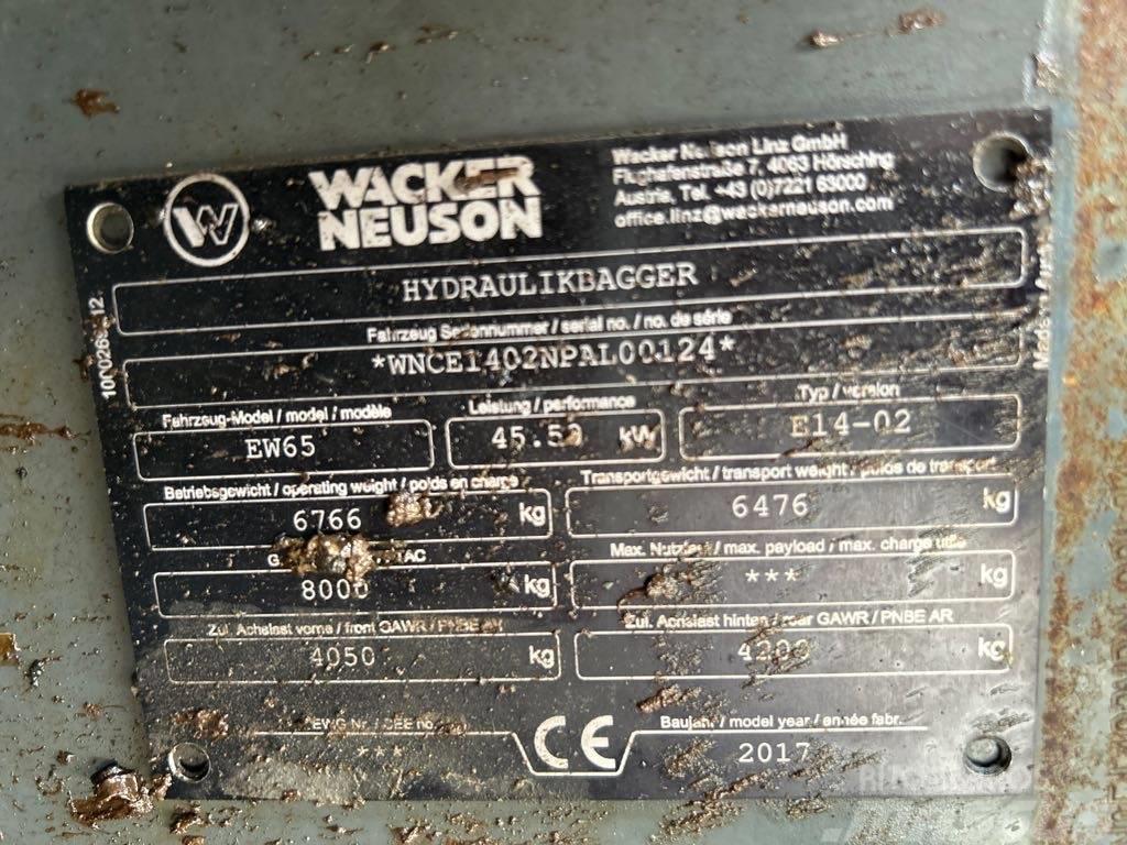 Wacker Neuson EW65 Wielgraafmachines
