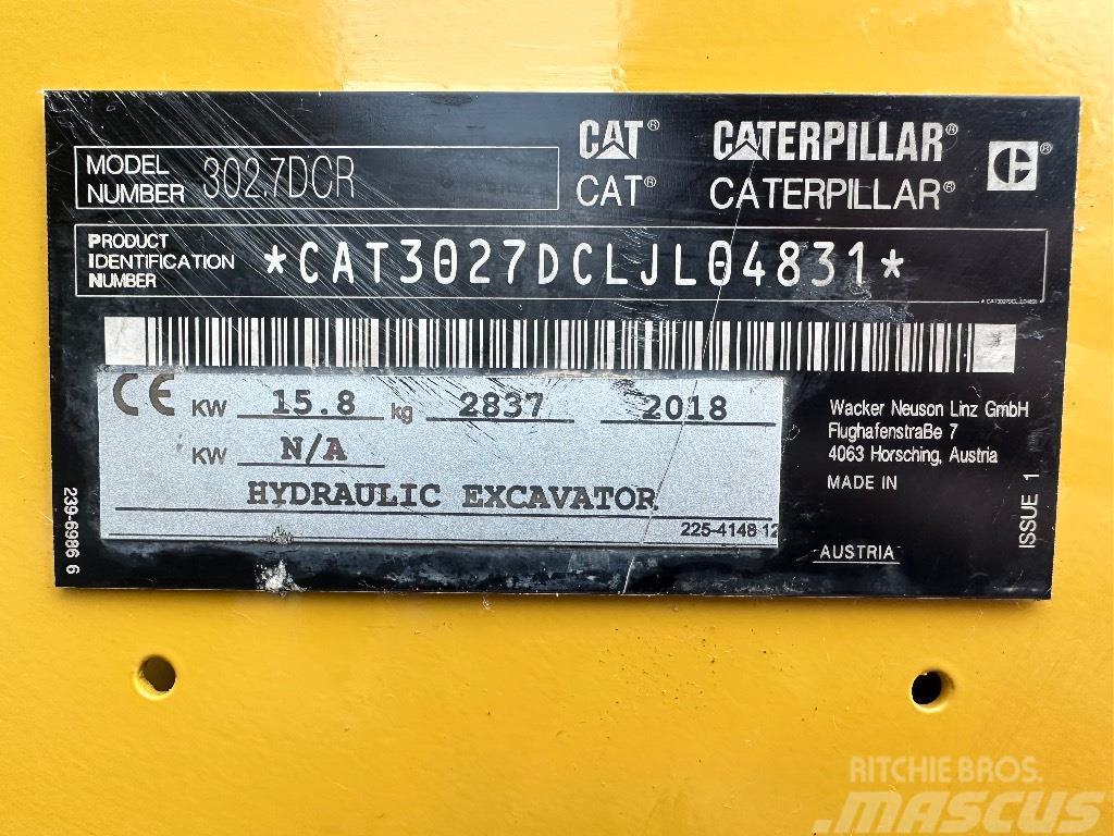 CAT 302.7D CR Minigraafmachines < 7t