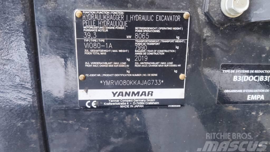 Yanmar Vio 80-1A Midigraafmachines 7t - 12t