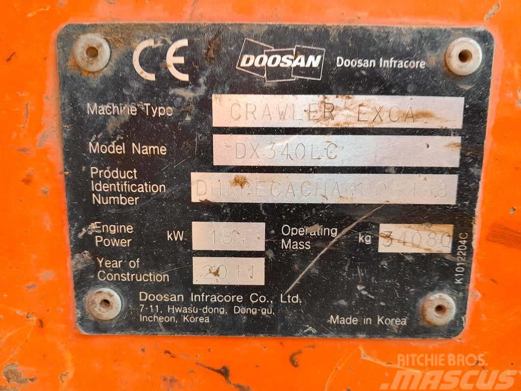 Doosan DX 340 LC Rupsgraafmachines