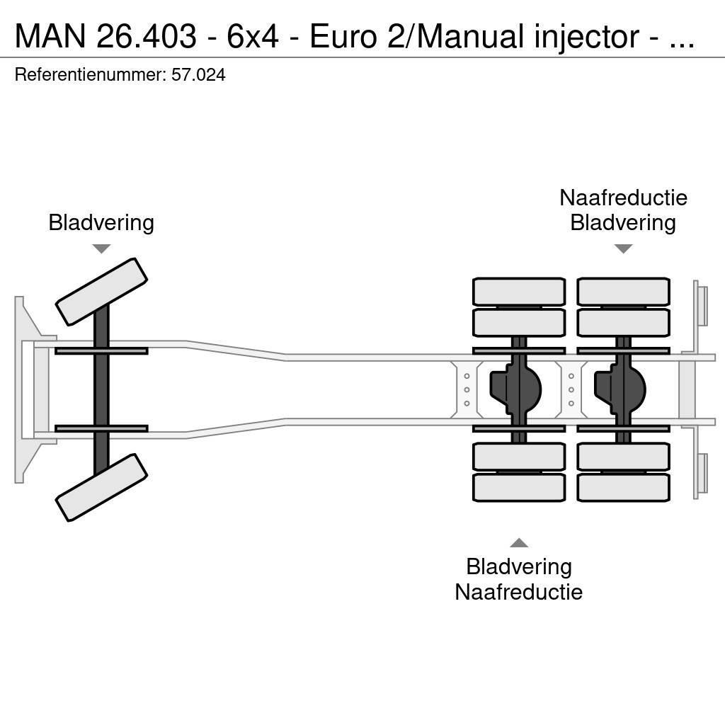 MAN 26.403 - 6x4 - Euro 2/Manual injector - 57.024 Kipper