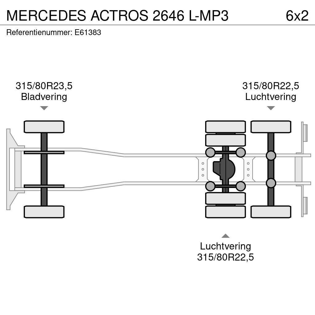 Mercedes-Benz ACTROS 2646 L-MP3 Containerchassis