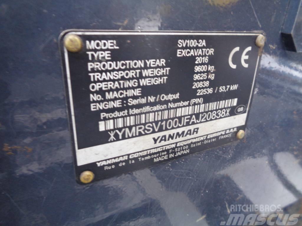 Yanmar SV 100-2 Midigraafmachines 7t - 12t