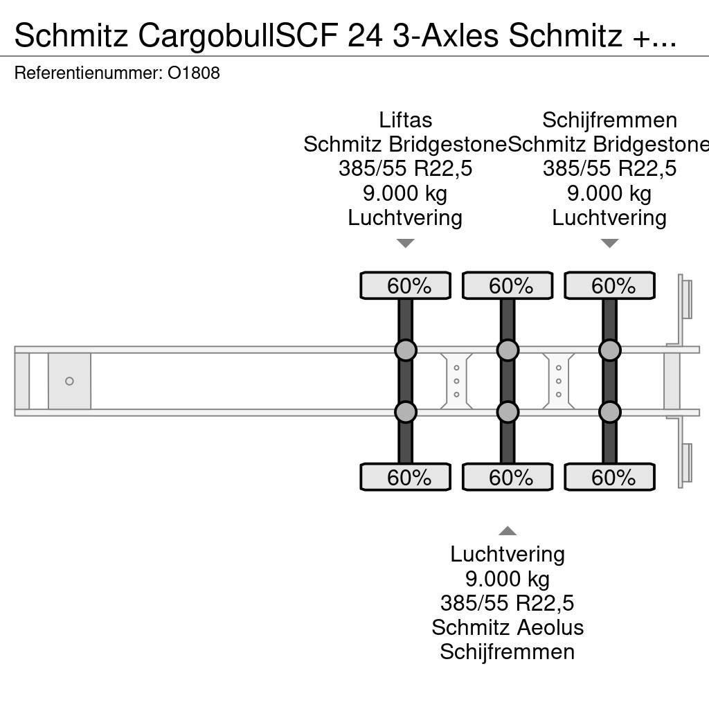 Schmitz Cargobull SCF 24 3-Axles Schmitz + GENSET - Lift-axle - Disc Containerchassis