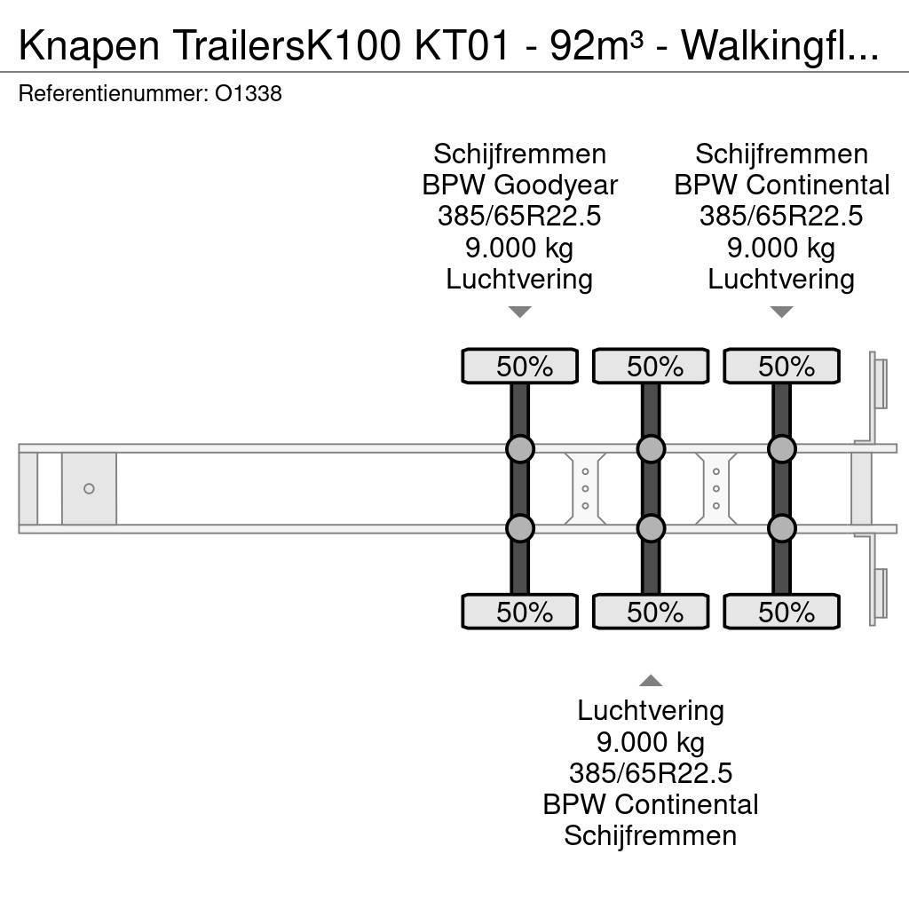 Knapen Trailers K100 KT01 - 92m³ - Walkingfloor - Gegalva Schuifvloeropleggers