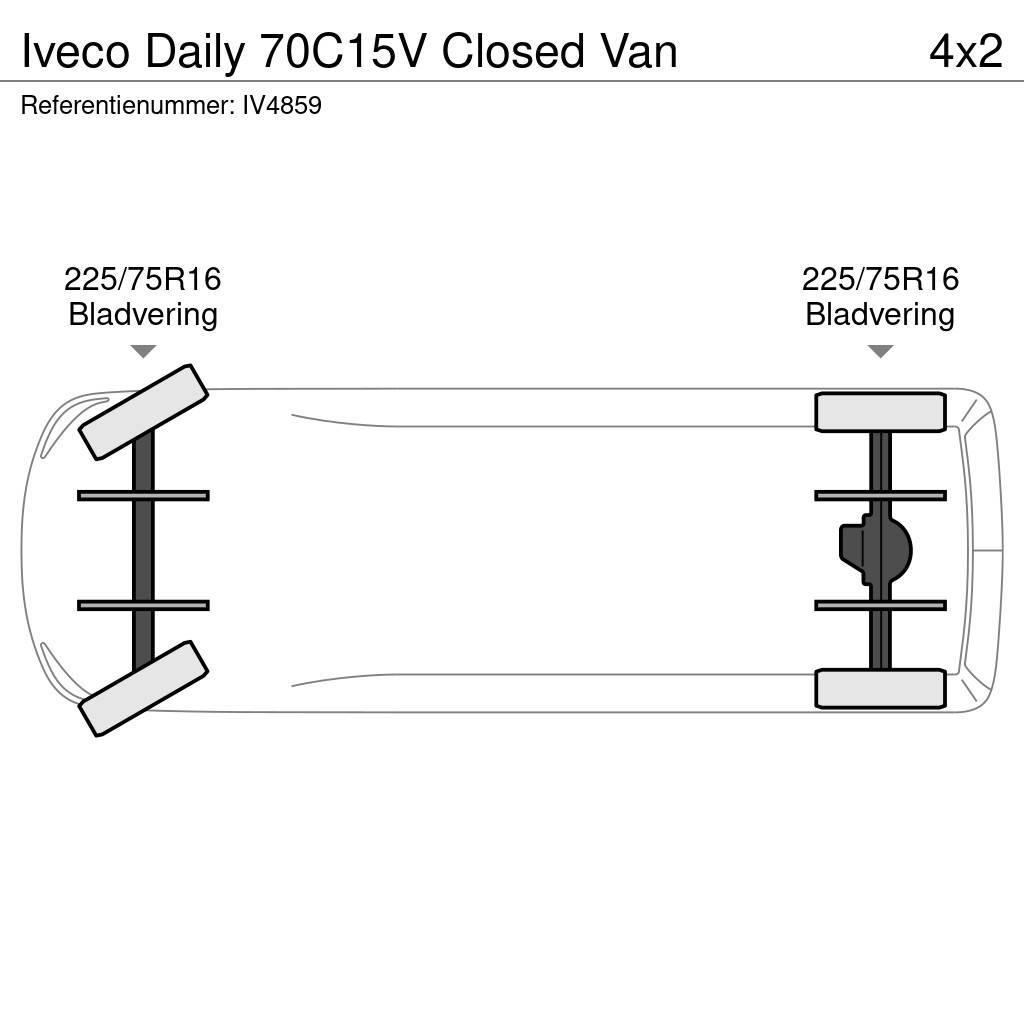 Iveco Daily 70C15V Closed Van Gesloten opbouw