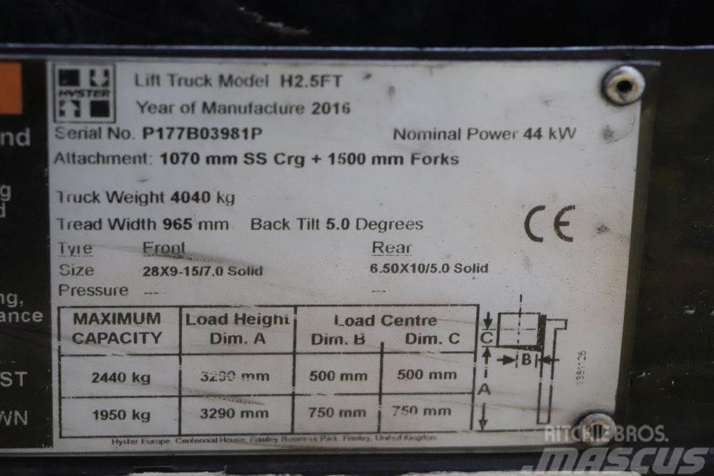 Hyster H2.5FT LPG heftrucks