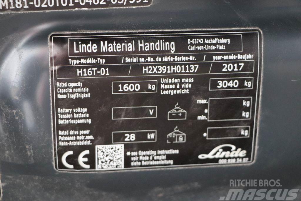 Linde H16T-01 LPG heftrucks