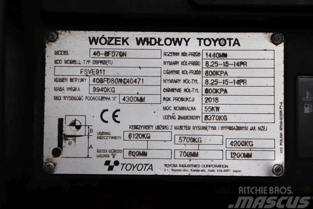 Toyota 40-8FD70N Diesel heftrucks