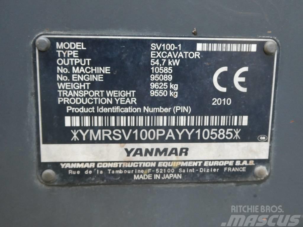 Yanmar SV 100-1 Midigraafmachines 7t - 12t