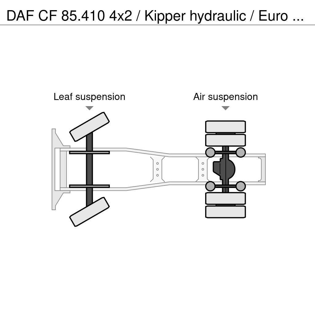 DAF CF 85.410 4x2 / Kipper hydraulic / Euro 5 / Only 4 Trekkers