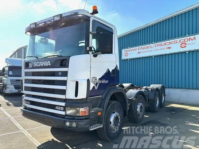 Scania R124-420 C 8x4 FULL STEEL CHASSIS (EURO 3 / FULL S Chassis met cabine