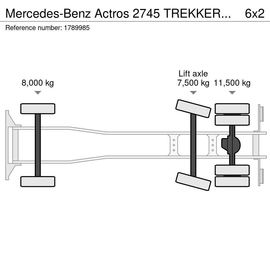 Mercedes-Benz Actros 2745 TREKKER MET AFZETSYSTEEM HYVA PORTAALA Portaalsysteem vrachtwagens