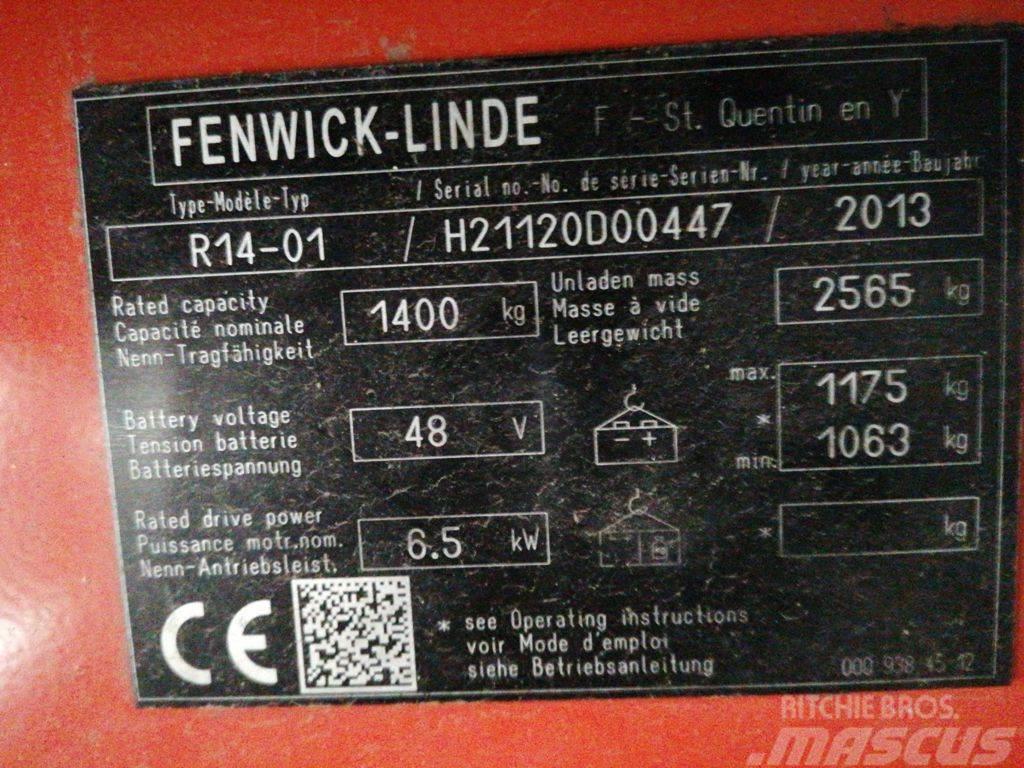 Linde R14-01 Reachtruck voor hoog niveau