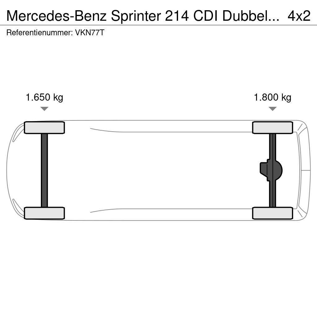 Mercedes-Benz Sprinter 214 CDI Dubbel cabine, Airco!!157dkm!!6P! Gesloten opbouw