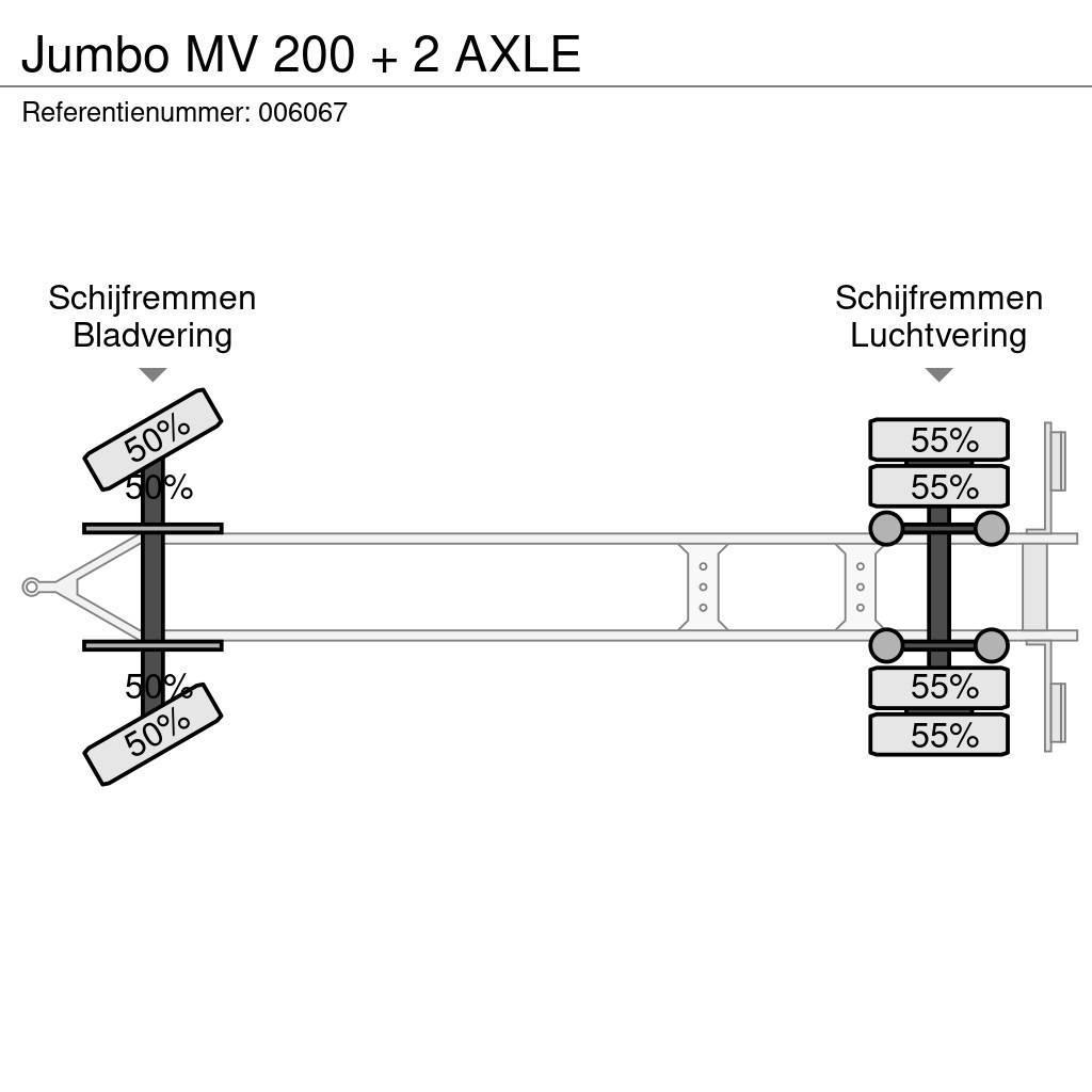 Jumbo MV 200 + 2 AXLE Schuifzeilopbouw