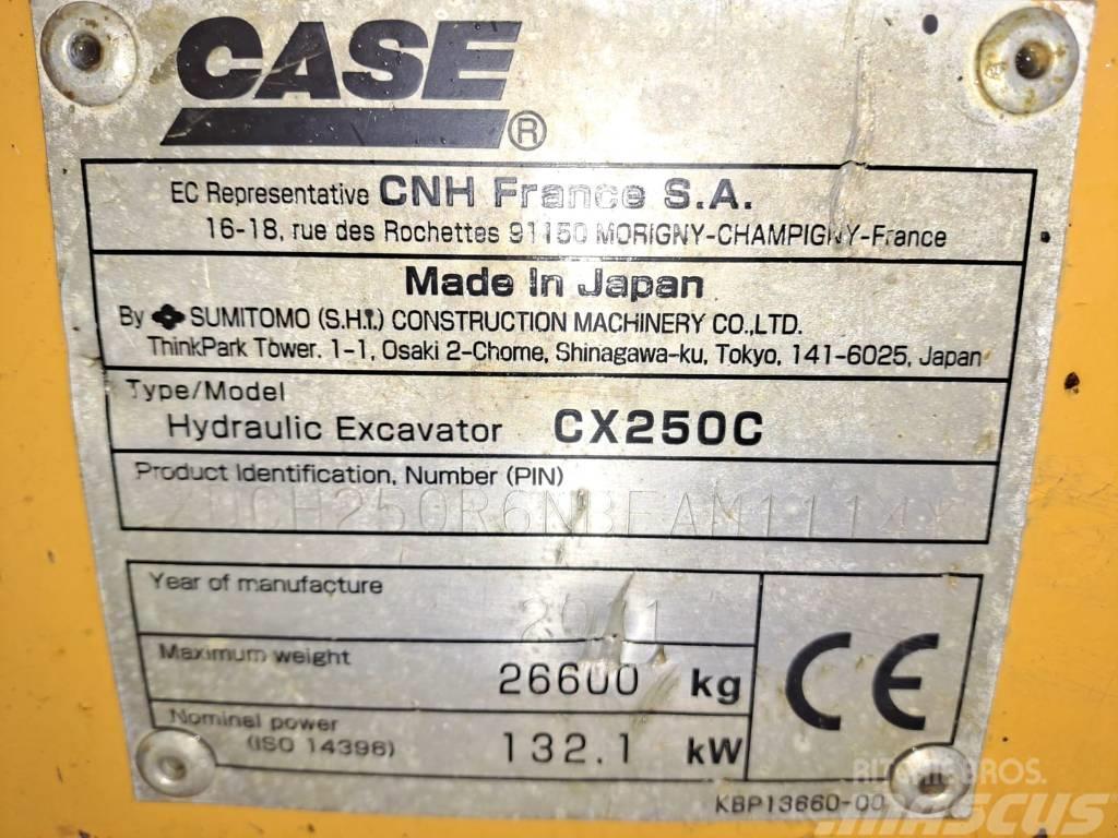 CASE CX 250 C Rupsgraafmachines