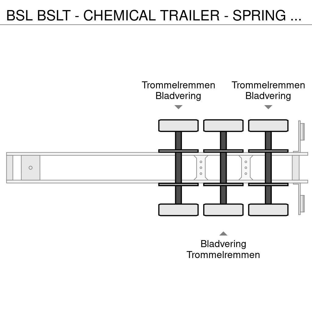 BSL T - CHEMICAL TRAILER - SPRING SUSPENSION Tankopleggers