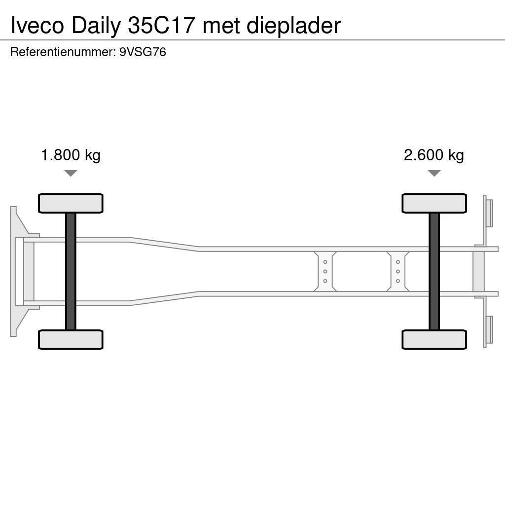 Iveco Daily 35C17 met dieplader Oprijwagen