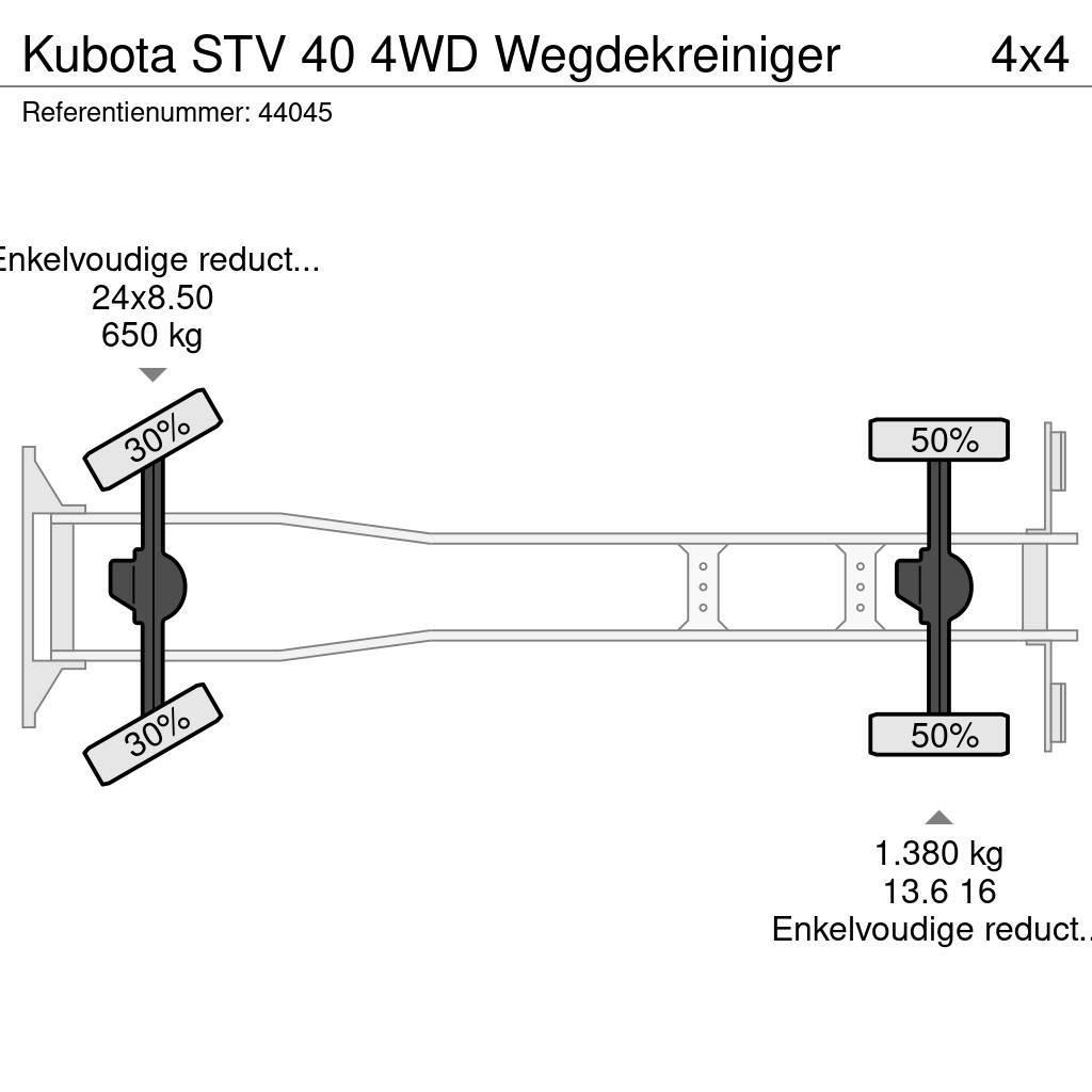Kubota STV 40 4WD Wegdekreiniger Veegwagens