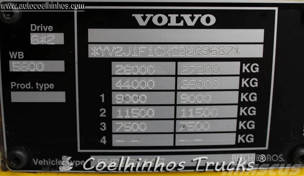 Volvo FM 410 + PK 18002 EH-B Vrachtwagen met vlakke laadvloer en lier