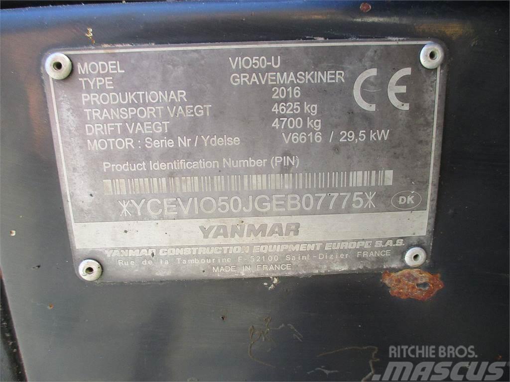 Yanmar VIO50U Wielgraafmachines