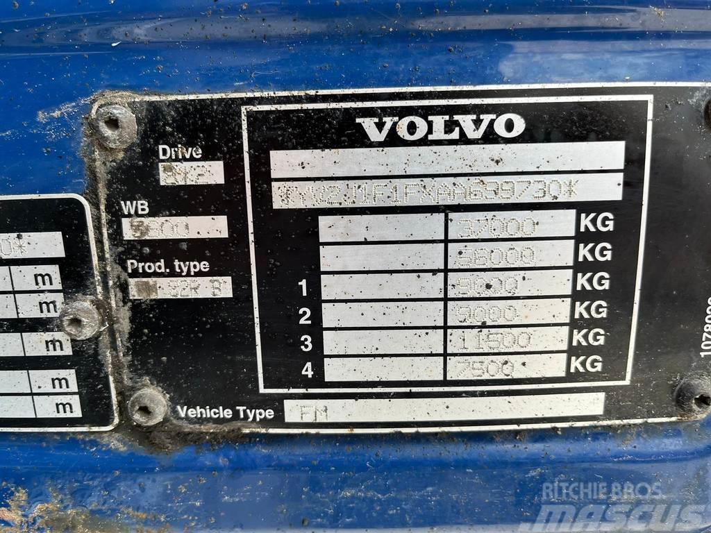 Volvo FM 410 8x2*6 HMF 8520-OK6 + JIB / PLATFORM L=7198 Vlakke laadvloer met kraan