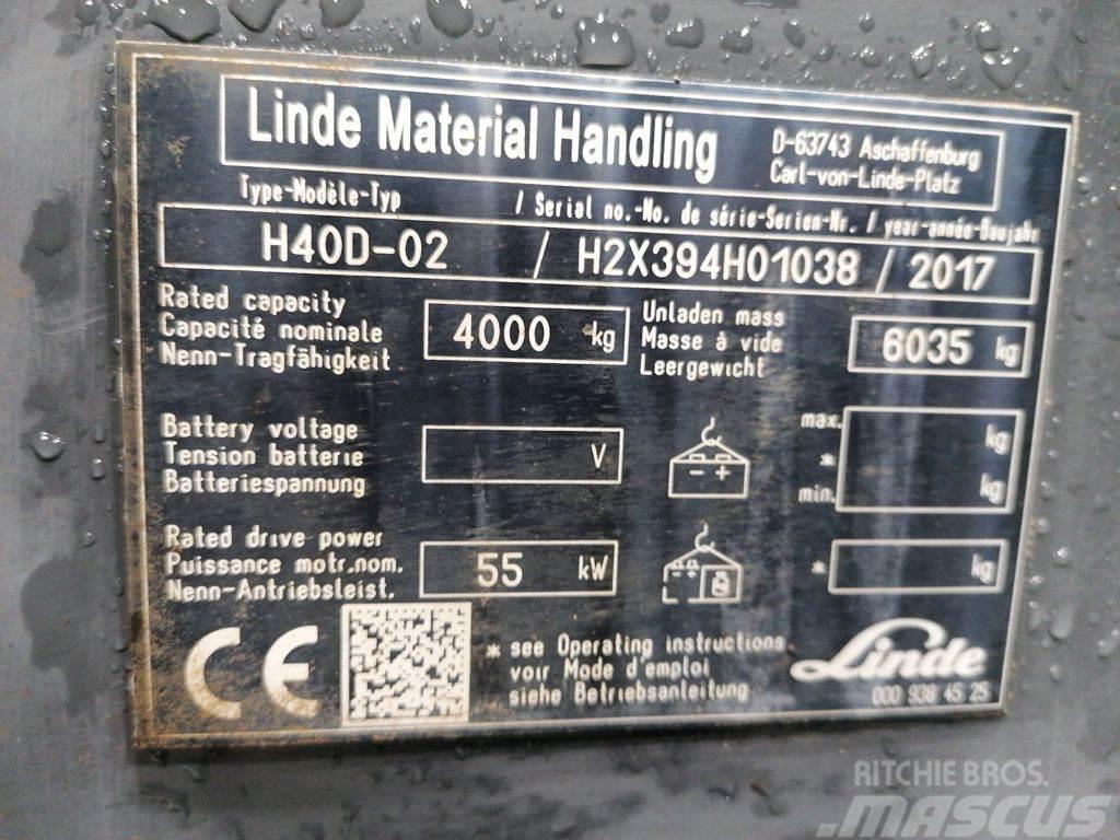 Linde H40D-02 Diesel heftrucks
