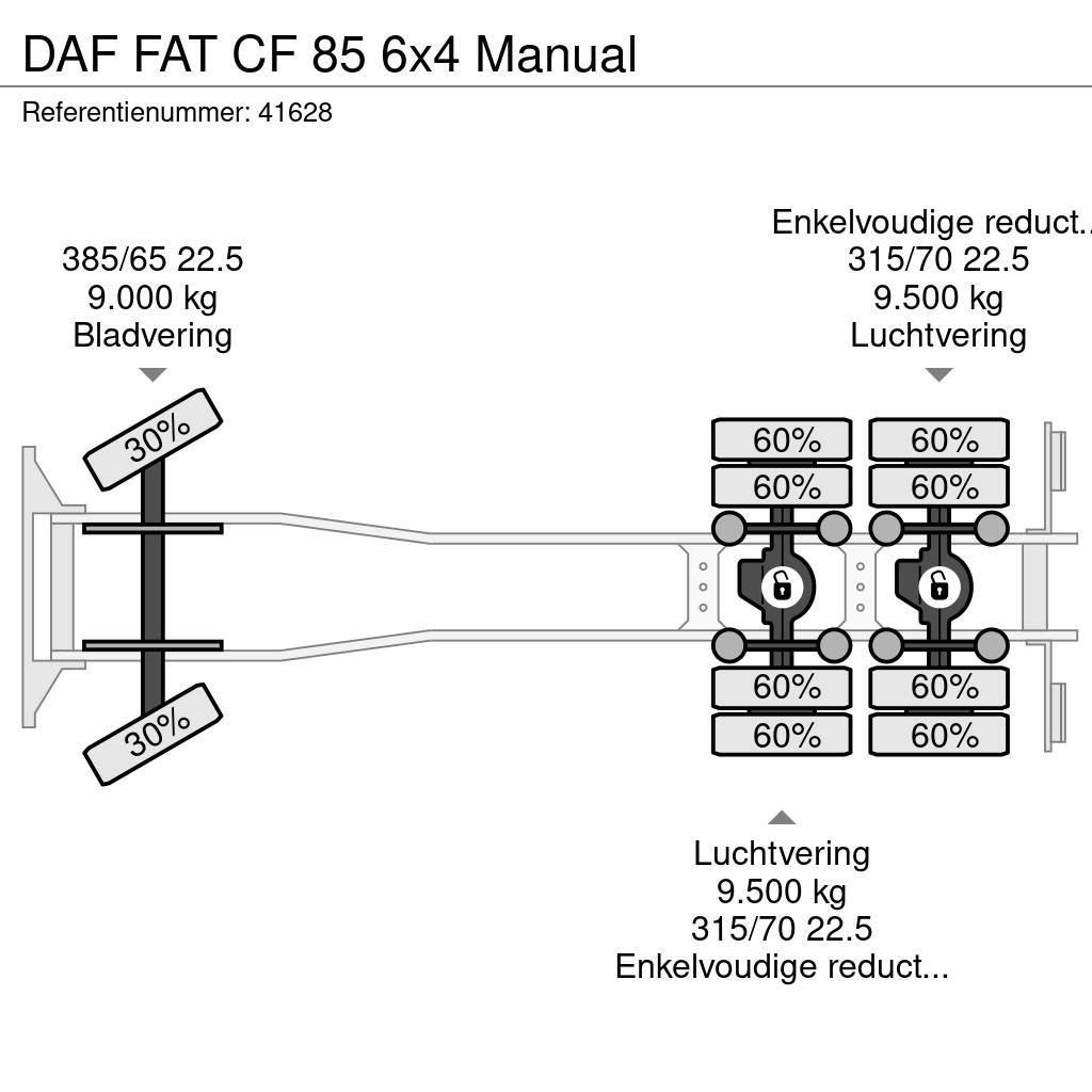 DAF FAT CF 85 6x4 Manual Vrachtwagen met containersysteem